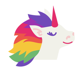 Pride unicorn semi flat