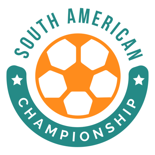 South american soccer championship badge emblem flat PNG Design