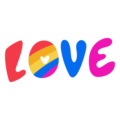 Love pride badge PNG Design