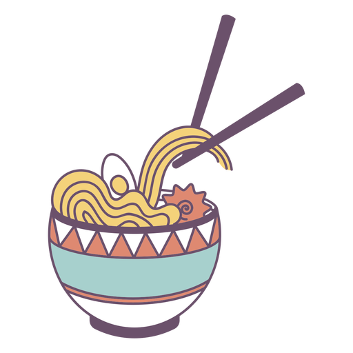 Japanese food ramen noodles PNG Design