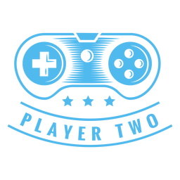 Player two filled stroke Transparent PNG
