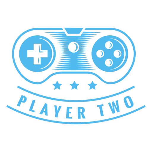 Player two filled stroke PNG Design