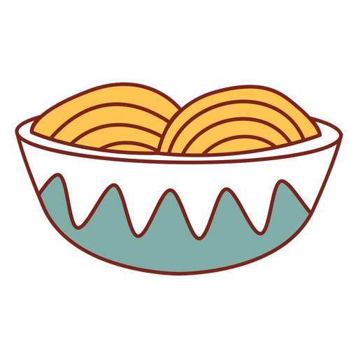 Ramen asian food bowl PNG Design