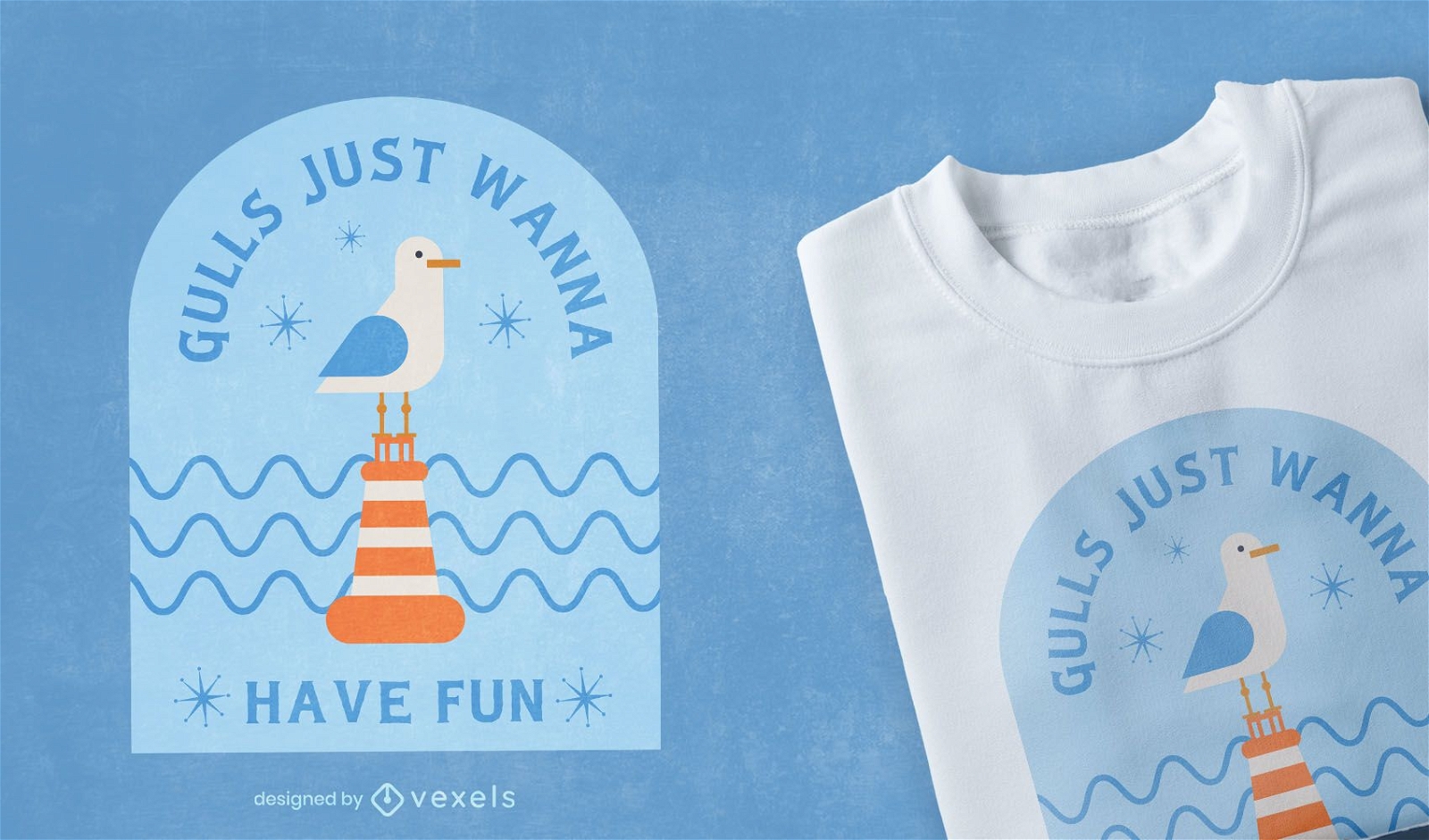 Seagull bird funny quote t-shirt design