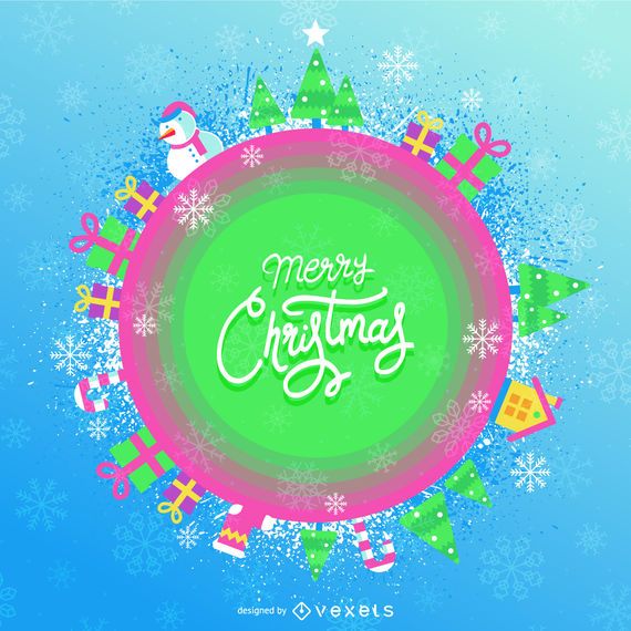 Lindo banner de navidad color caramelo Lindo banner de navidad color caramelo