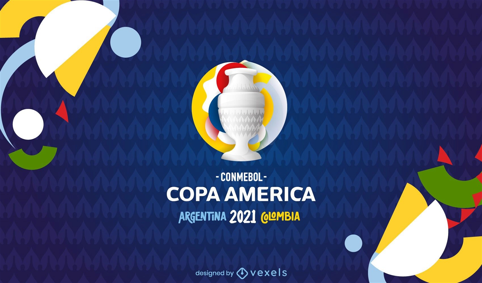 Hintergrunddesign der Copa America 2021