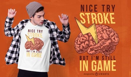 Lightning bolt brain quote t-shirt design