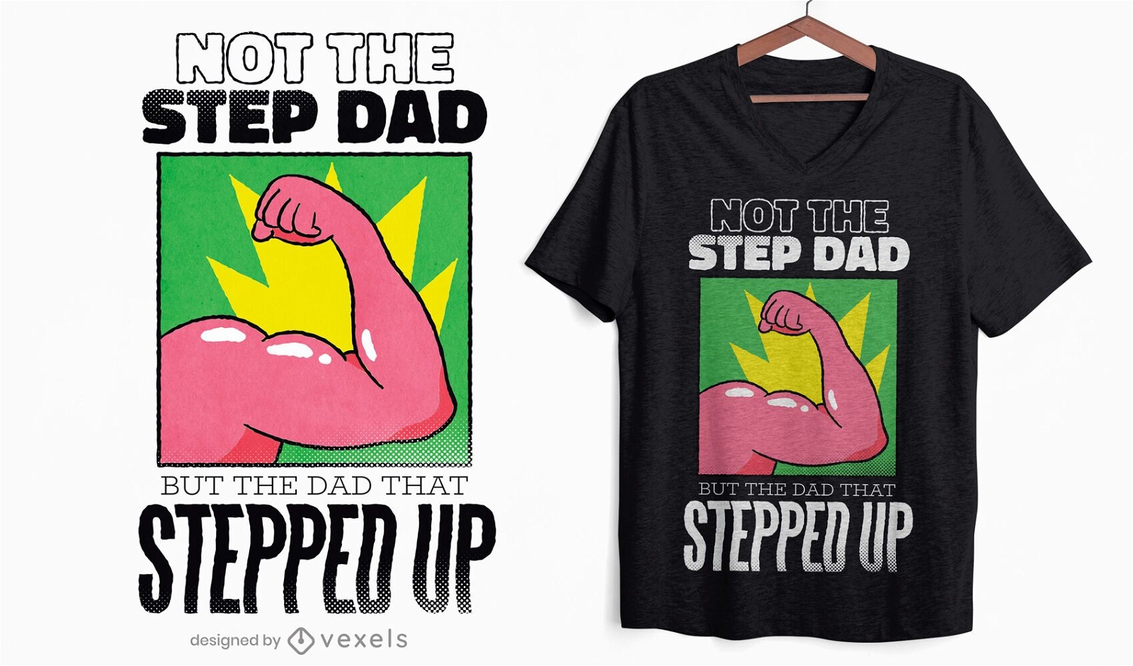 Step dad family quote t-shirt design