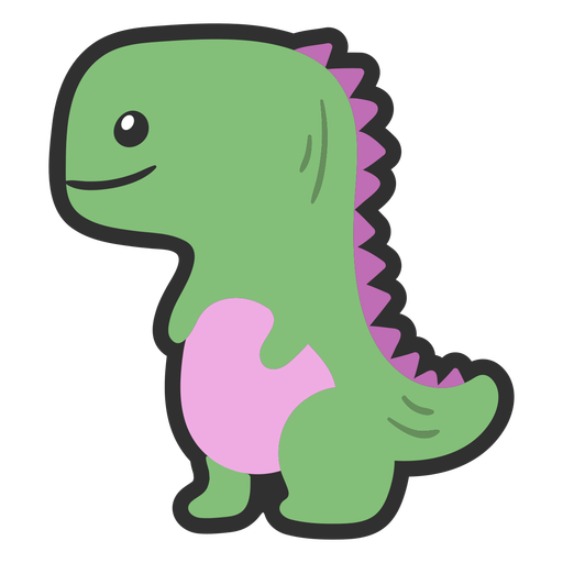 Design PNG E SVG De Bonito Desenho Animado De Dinossauro Para Camisetas