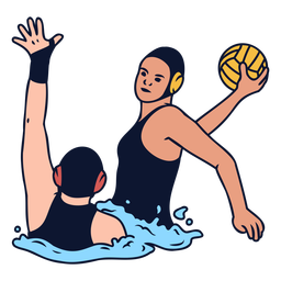 Women Waterpolo Sport Players Match PNG & SVG Design For T-Shirts