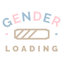 Gender loading stroke PNG Design