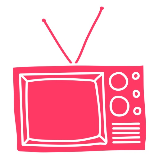 Retro television cut out  PNG Design