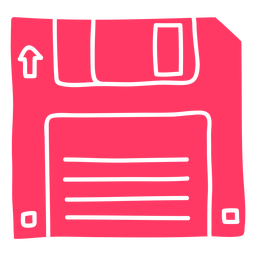 Floppy disk cut out PNG Design