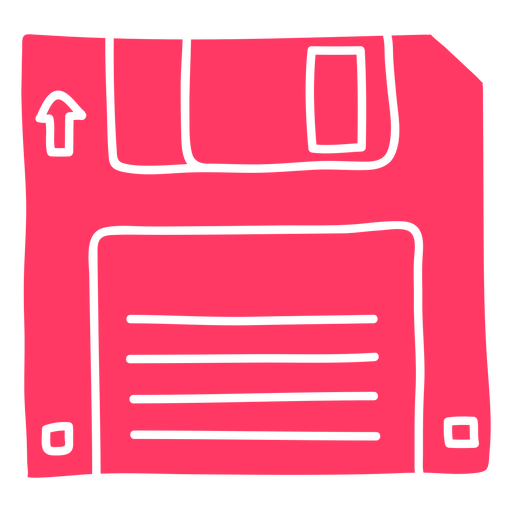 Floppy disk cut out PNG Design