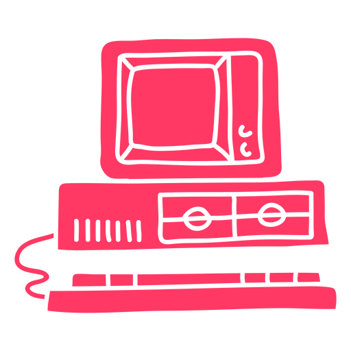 90's computer cut out PNG Design