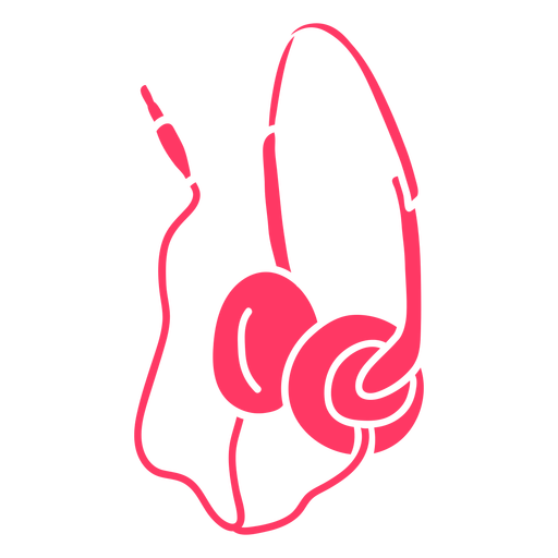 90's headphones cut out PNG Design