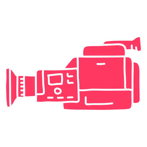 Câmera de vídeo dos anos 90 cortada Desenho PNG