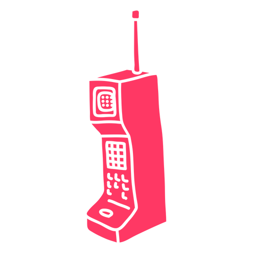 90's cordless phone cut out PNG Design