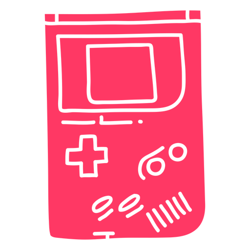 Portable game cut out PNG Design