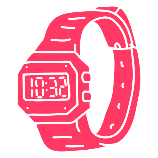 90's plastic wrist watch cut out PNG Design