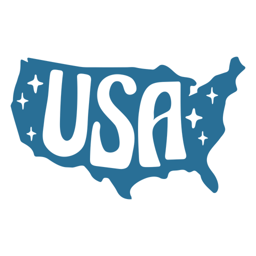 USA Map Cut Out PNG & SVG Design For T-Shirts