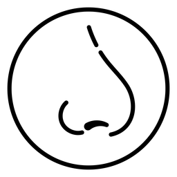 Nose icon stroke PNG Design