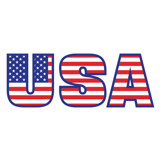 USA flag badge color stroke