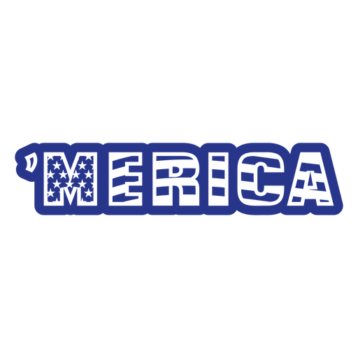 Traço preenchido azul da bandeira americana da América Desenho PNG