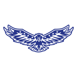 American eage flying badge cut out PNG Design