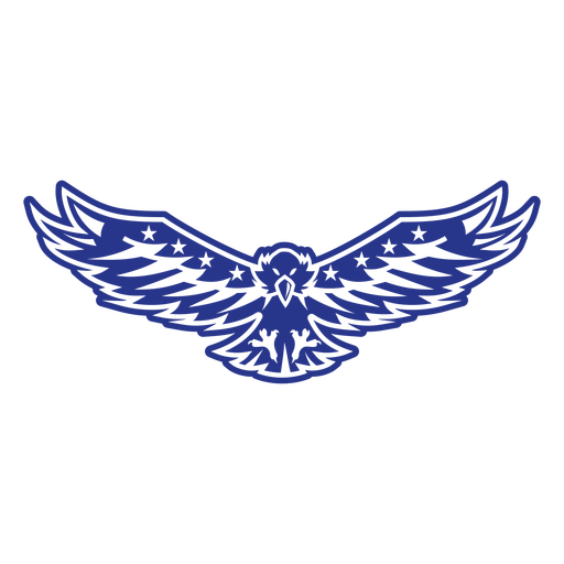 American eage flying badge cut out PNG Design