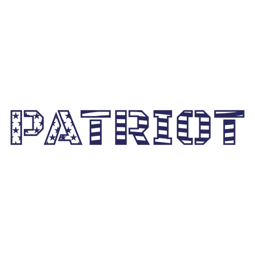 American flag patriot badge cut out PNG Design