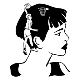 Frauen in meinem Kopf Detailliert Realistisch - 23 PNG-Design