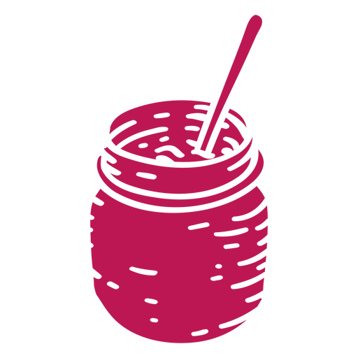 Jam in a jar cut out PNG Design
