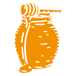 Honey in a jar cut out Transparent PNG