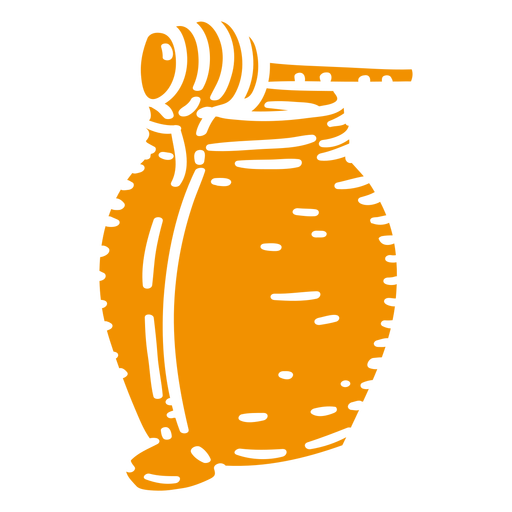 Honey in a jar cut out PNG Design