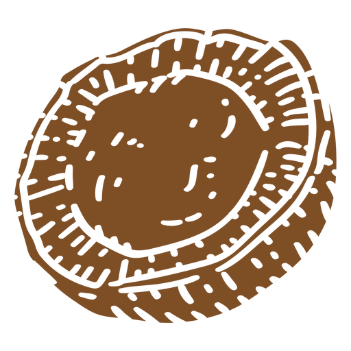 Coconuts cut out PNG Design