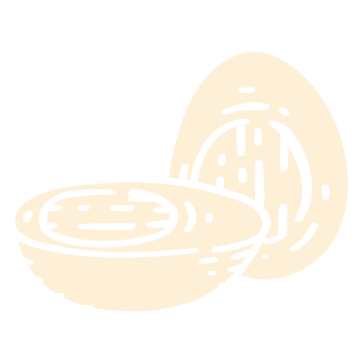 Bolied eggs cut out PNG Design