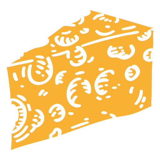 Cheeses cut out PNG Design