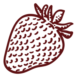 Fresh strawberry stroke Transparent PNG