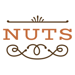 Nuts vintage sign PNG Design