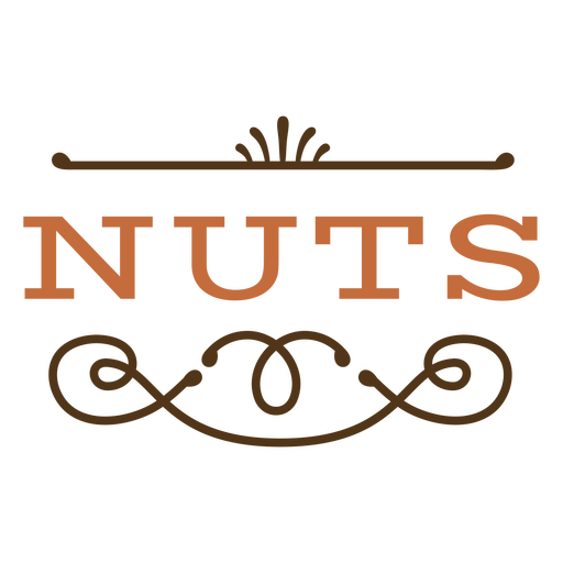 Nuts vintage sign PNG Design