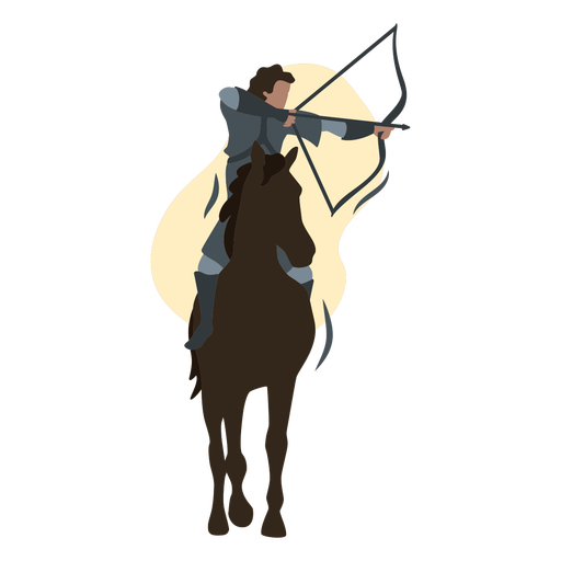 Archery-Characters-FlatWashBrushedShapes - 1 1 Desenho PNG