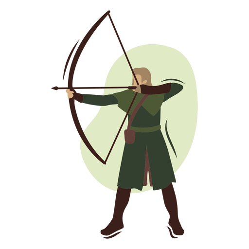 Archery-Characters-FlatWashBrushedShapes - 5 1 Desenho PNG