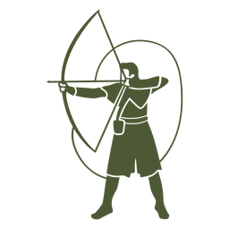 Male archer cut out Transparent PNG