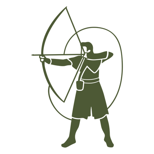 Archery-Characters-FlatWashBrushedShapes - 12 1 Desenho PNG