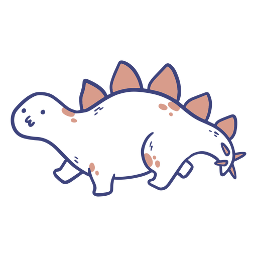 Cute stegosaurus dinosaur 