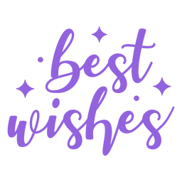 Best wishes quote lettering element PNG Design