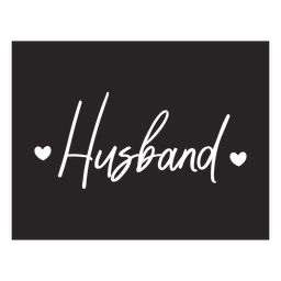 Husband cut out PNG Design