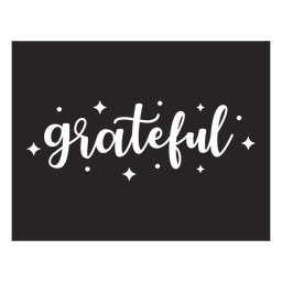 Elemento de cita de letras agradecido Diseño PNG