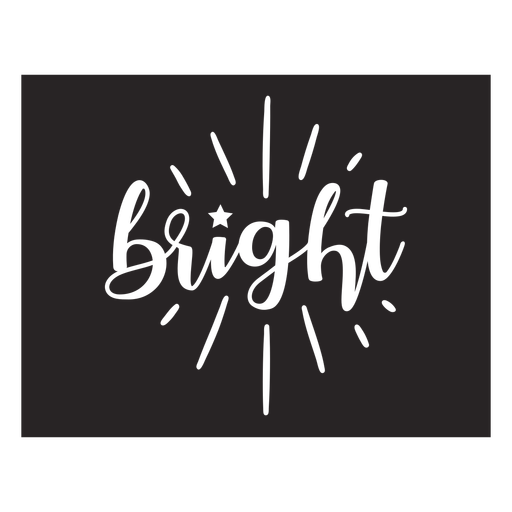 Bright sign cut out PNG Design